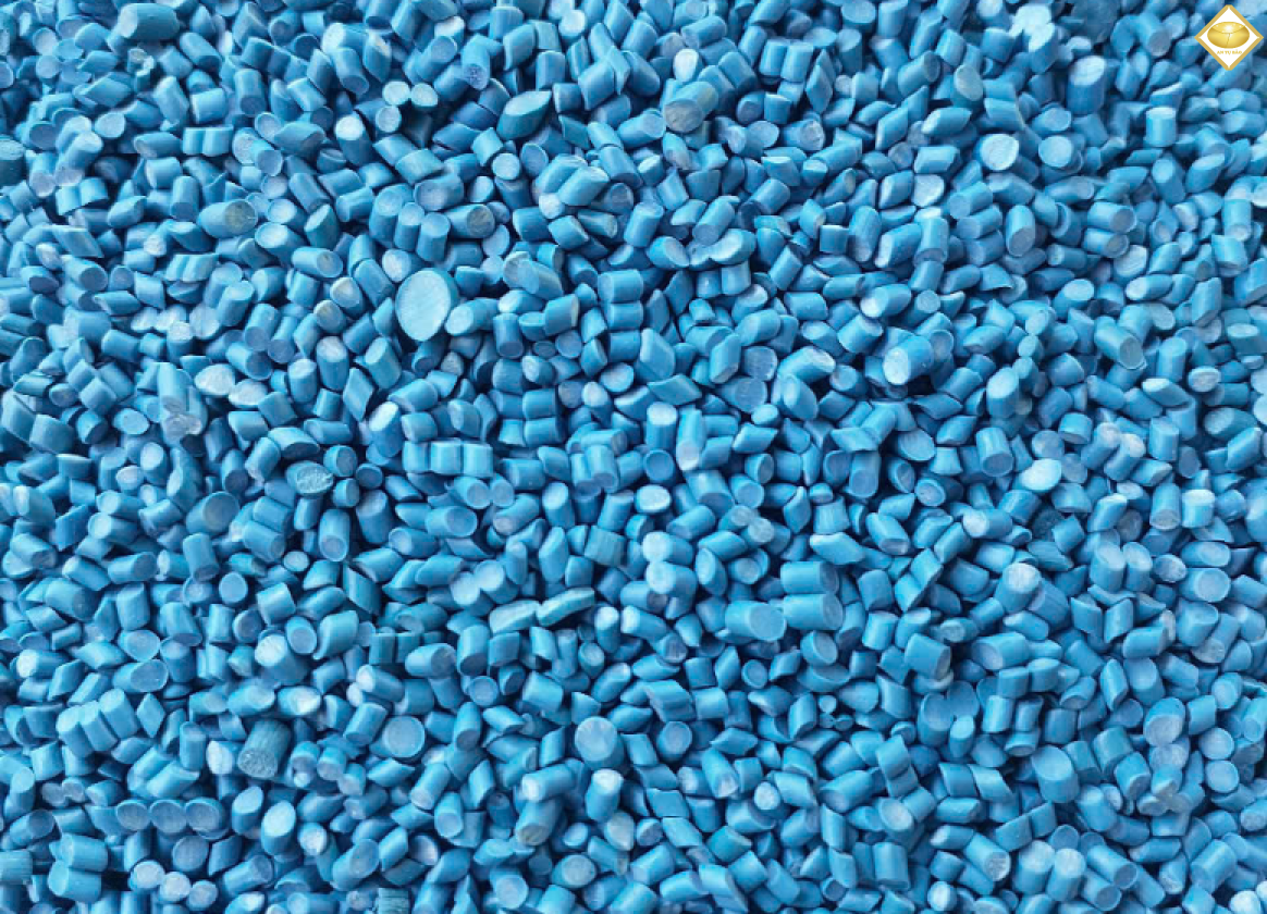 Hạt Nhựa PVC Màu Xanh Xám