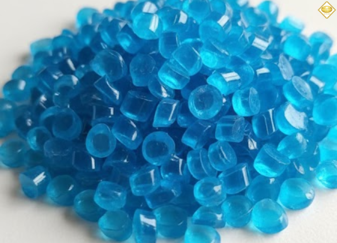 Hạt Nhựa PVC Màu Xanh Trong Suốt
